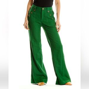 Corey Lynn Calter Green Party Wide Leg Trousers 4